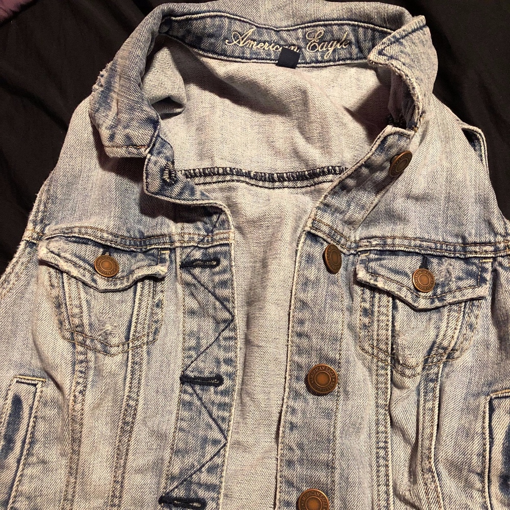 American Eagle Sleeveless Jean Jacket Size M